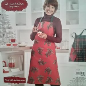 New Holiday  Reversible Adult Apron
